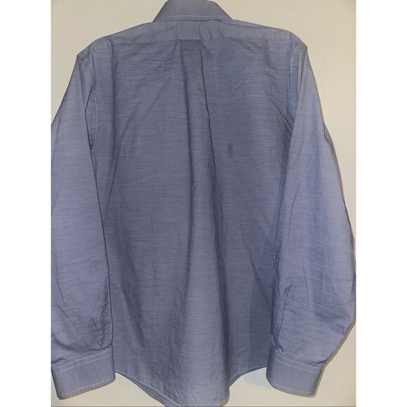 BROOKS BROTHERS 16 35 Mens Blue Shirt EC LS Regent Fit Original Cotton Polo - Picture 3 of 6